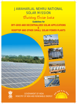 off-grid and decentralized solar applications