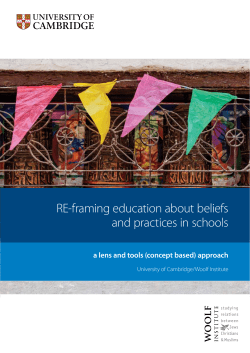 RE-framing education about beliefs and practices in schools