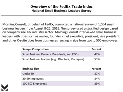 Overview of the FedEx Trade Index