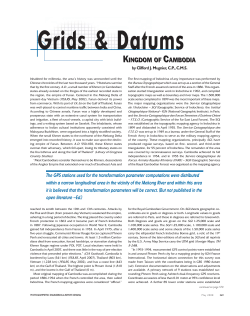 Grids and Datums - The Kingdom of Cambodia