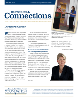 Historical Connections Spring 2014