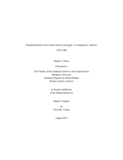 Master`s Thesis - Brandeis IR
