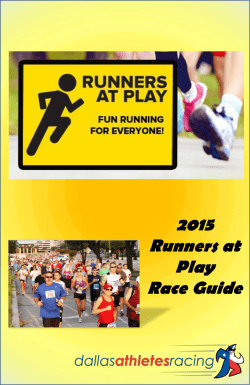 2015 Runners at Play Race Guide