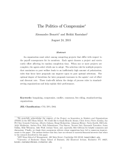 The Politics of Compromise