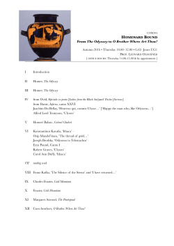 From The Odyssey to O Brother WhereArt Thou?