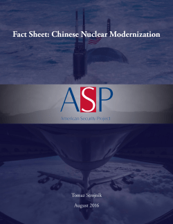 Fact Sheet: Chinese Nuclear Modernization