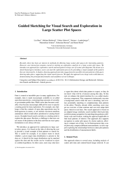 Guided Sketching for Visual Search and Exploration in Large Scatter