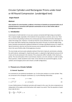 Circular Cylinders and Rectangular Prisms under Axial or All Round