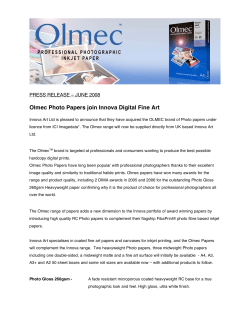 Innova Acquire Olmec Brand, July 2008