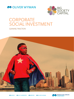 Corporate Social Investing