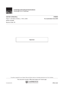 2019 Specimen Mark Scheme 3