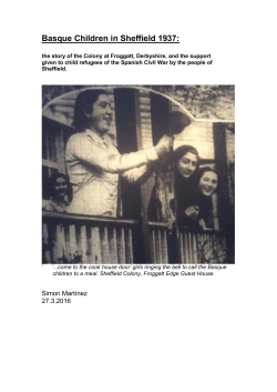 Basque Children in Sheffield 1937