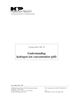Understanding hydrogen ion concentration (pH)