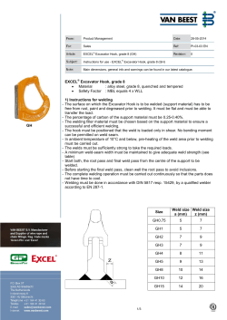EXCEL&reg; Excavator Hook, grade 8 &bull; Material