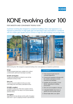 KONE revolving door 100