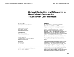 Cultural similarities and differences in user