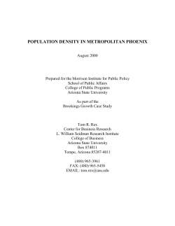 population density in metropolitan phoenix
