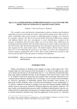 131 Mg-Cu-Al LAYERED DOUBLE HYDROXIDES