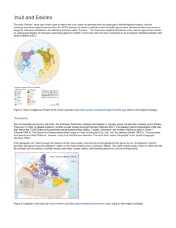 Inuit and Eskimo