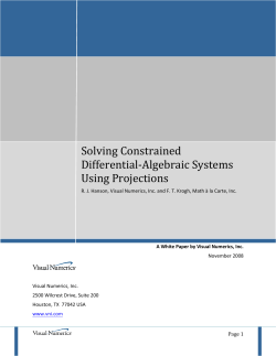Solving Constrained Differential-Algebraic