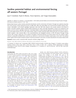Sardine potential habitat and environmental