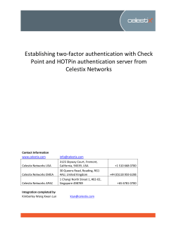 Establishing two-factor authentication with Check Point