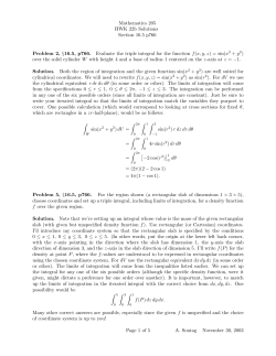 Mathematics 205 HWK 22b Solutions Section 16.5 p766 Problem 2