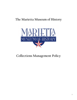 MMH Collections Management Policy