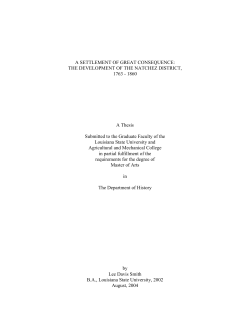 A SETTLEMENT OF GREAT CONSEQUENCE