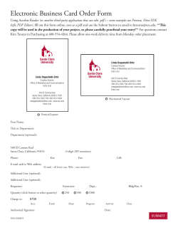 Electronic Business Card Order Form