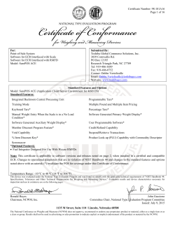 Certificate Number: 98-101A16 Page 1 of 16 1135 M Street, Suite