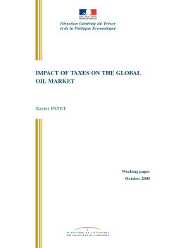 impact of taxes on the global oil market