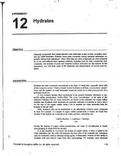 Hydrates