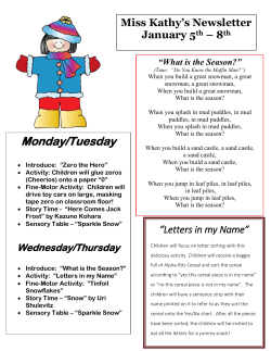 Monday/Tuesday - St. Peter`s Preschool