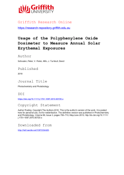 Usage of the Polyphenylene Oxide Dosimeter to Measure Annual