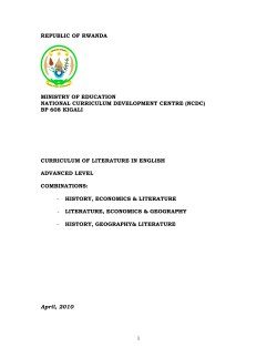 Literature - Rwanda Education Board