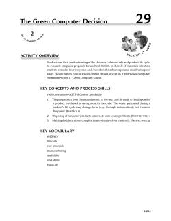 29 The Green Computer Decision