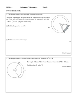 IB Math 11 Assignment: Trigonometry NAME: NON
