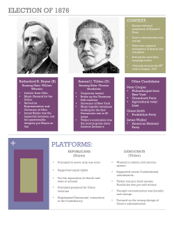 ELECTION OF 1876 PLATFORMS: