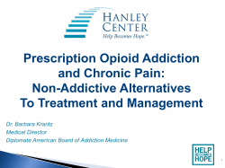 Prescription Opioid Addiction and Chronic Pain