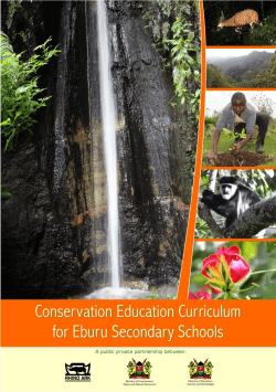 Conservation Education Curriculum for Eburu