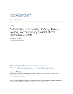 An Evaluation of the Validity of a Script