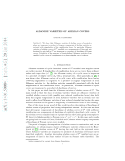 ALBANESE VARIETIES OF ABELIAN COVERS