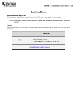 Task - Science - Grade 6 - Gravitational Waves PDF