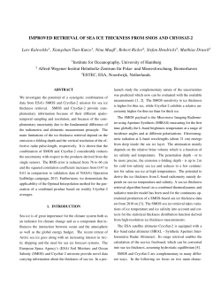 IMPROVED RETRIEVAL OF SEA ICE THICKNESS