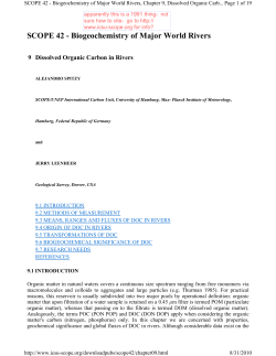 SCOPE 42 - Biogeochemistry of Major World Rivers