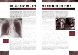 Silica &ndash; How WEL are you managing the risks (Quarries)