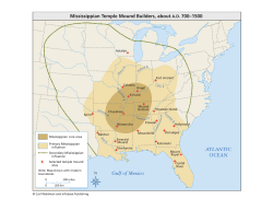 Gulf of Mexico ATLANTIC OCEAN Mississippian Temple Mound