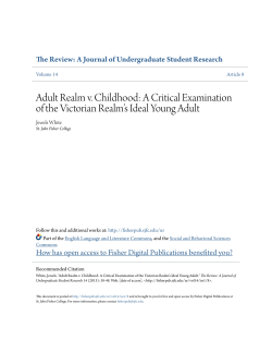 Adult Realm v. Childhood: A Critical Examination of the Victorian