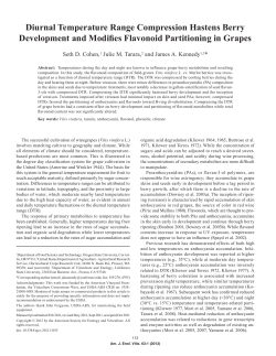 Diurnal Temperature Range Compression Hastens Berry